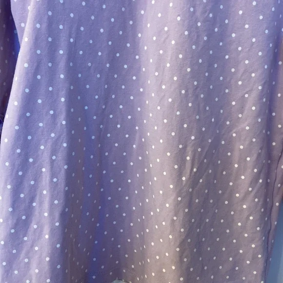 EUC Matilda Jane Purple and White Polka Dot Top - Picture 4 of 11